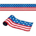 Satin Patriotic Stars & Stripes Fabric Table Runner